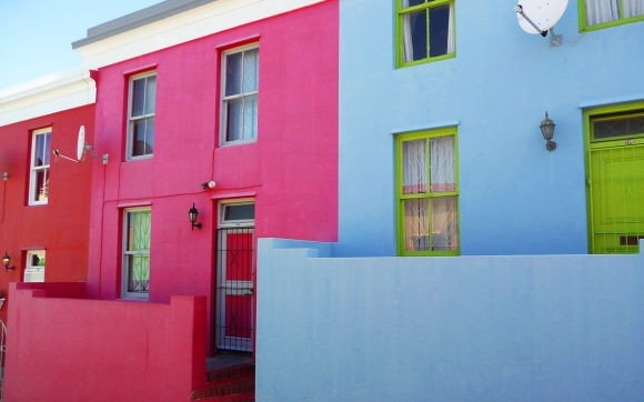 Colorful buildings makes you happy.